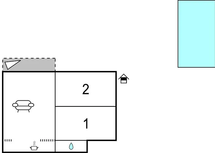 2 Bedroom Lovely In Apartamento Jadranovo